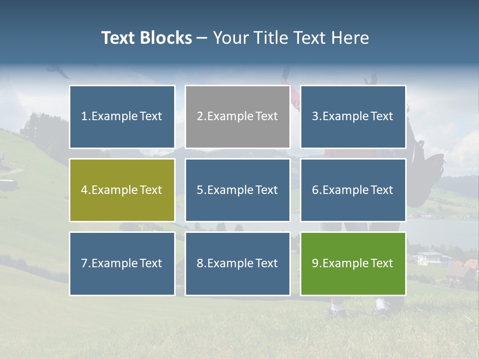 Trekking Hiking People PowerPoint Template