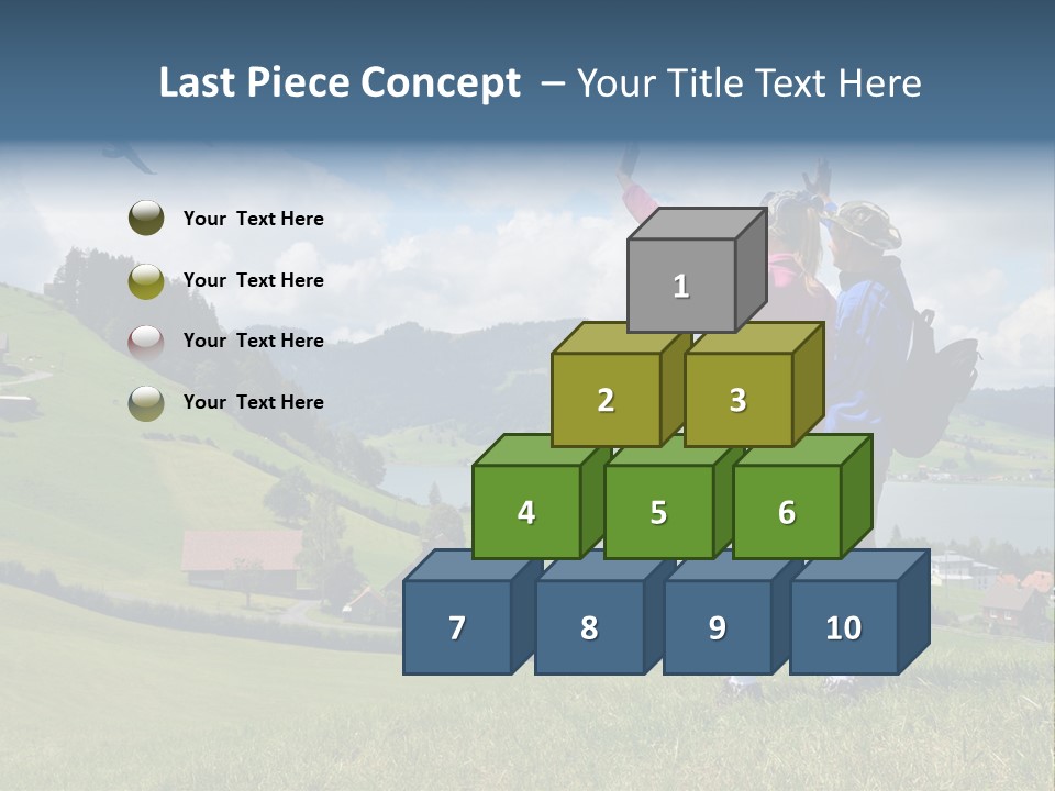 Trekking Hiking People PowerPoint Template