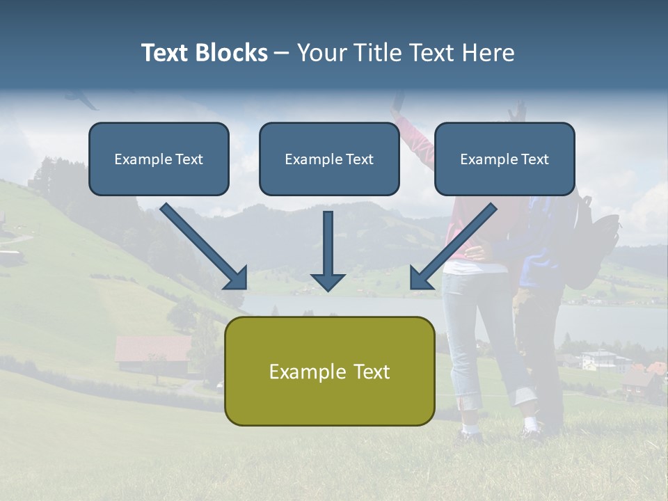 Trekking Hiking People PowerPoint Template