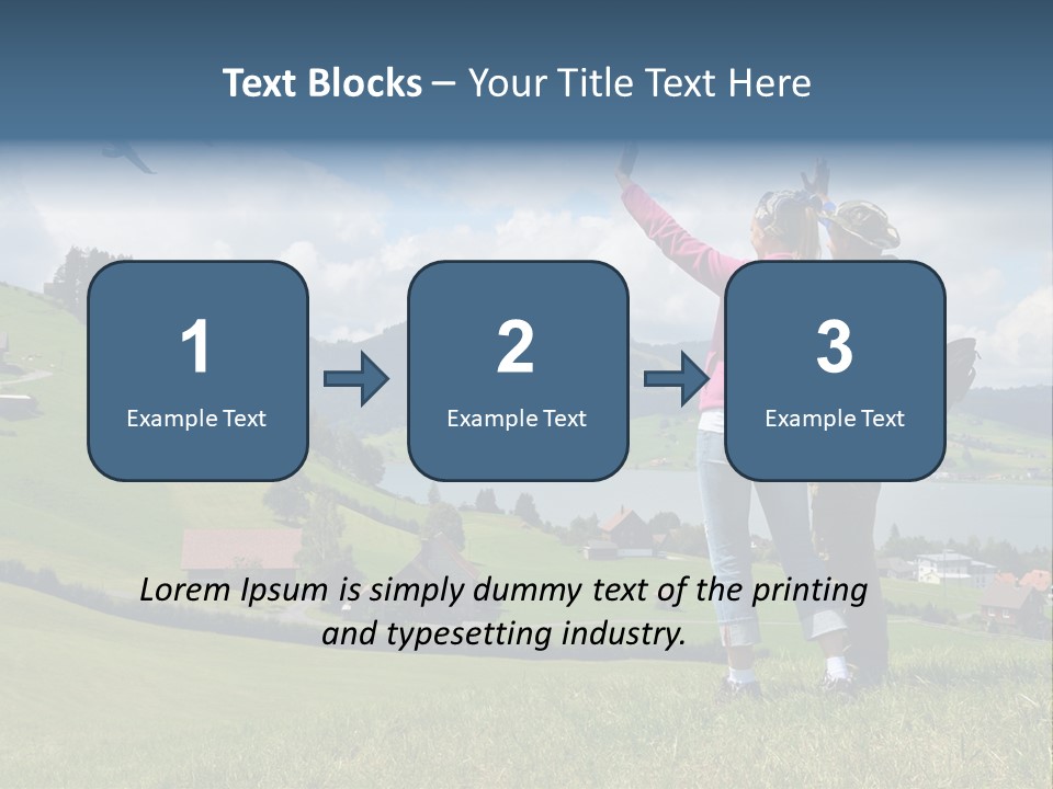 Trekking Hiking People PowerPoint Template