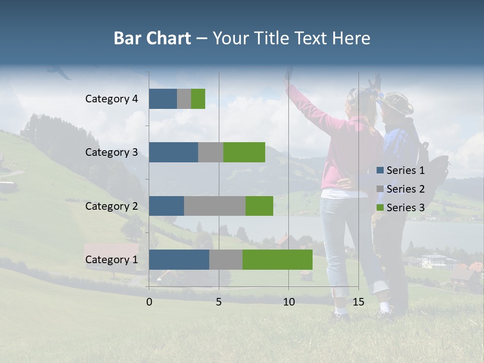 Trekking Hiking People PowerPoint Template