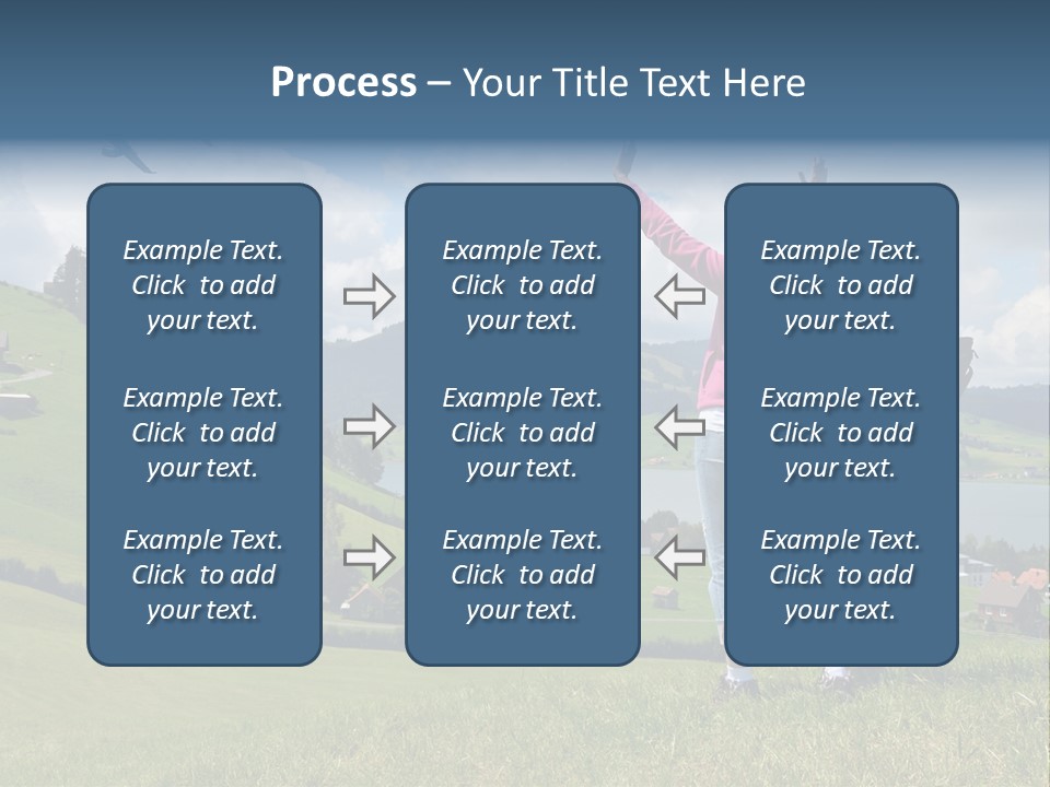 Trekking Hiking People PowerPoint Template