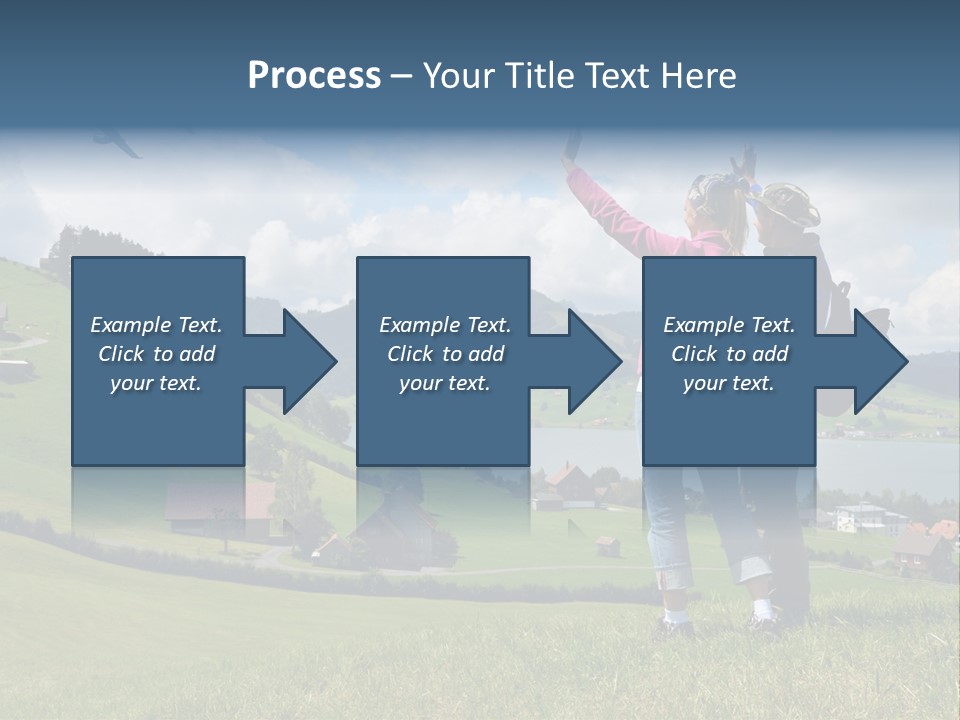 Trekking Hiking People PowerPoint Template