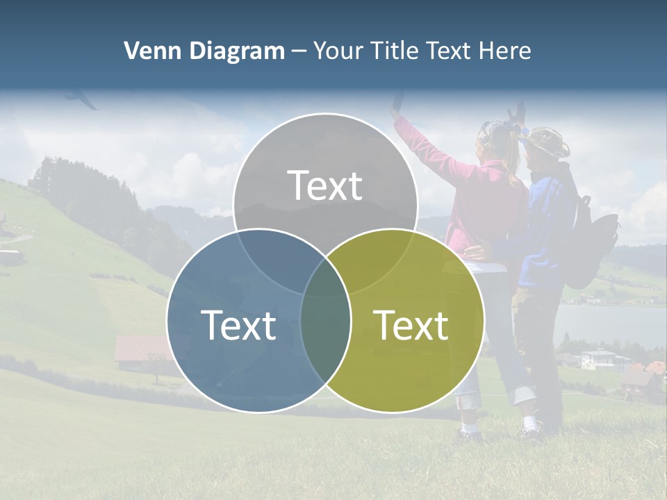 Trekking Hiking People PowerPoint Template