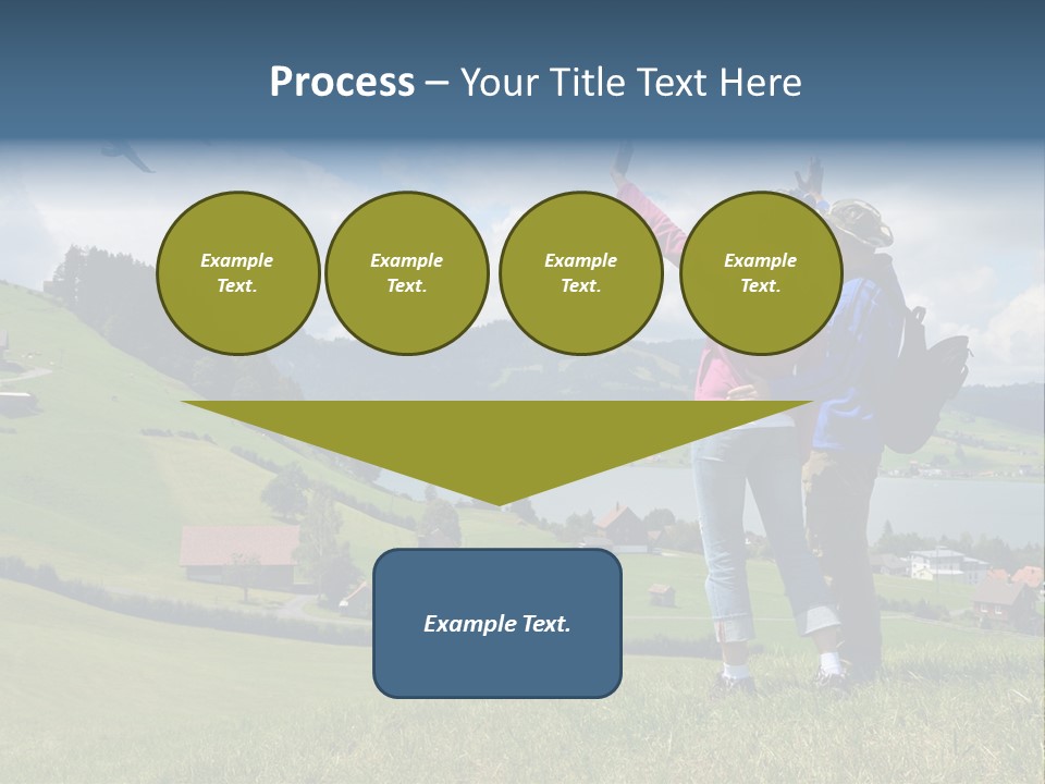 Trekking Hiking People PowerPoint Template