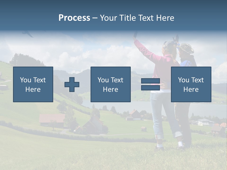 Trekking Hiking People PowerPoint Template