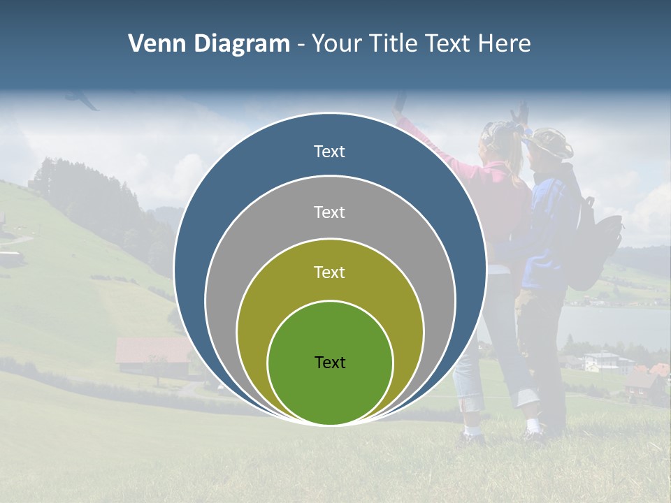 Trekking Hiking People PowerPoint Template