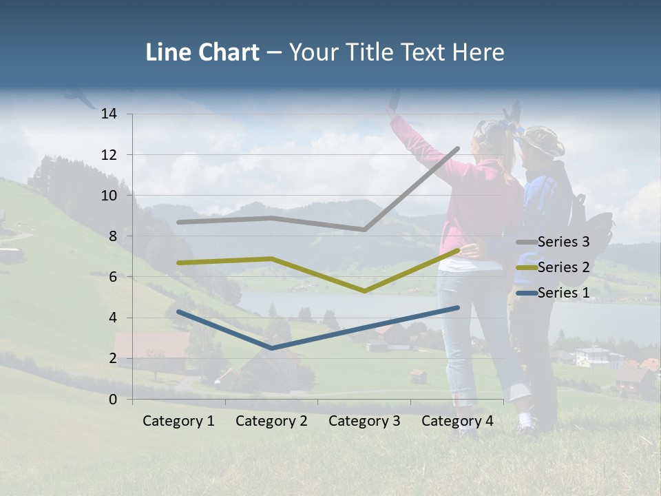 Trekking Hiking People PowerPoint Template