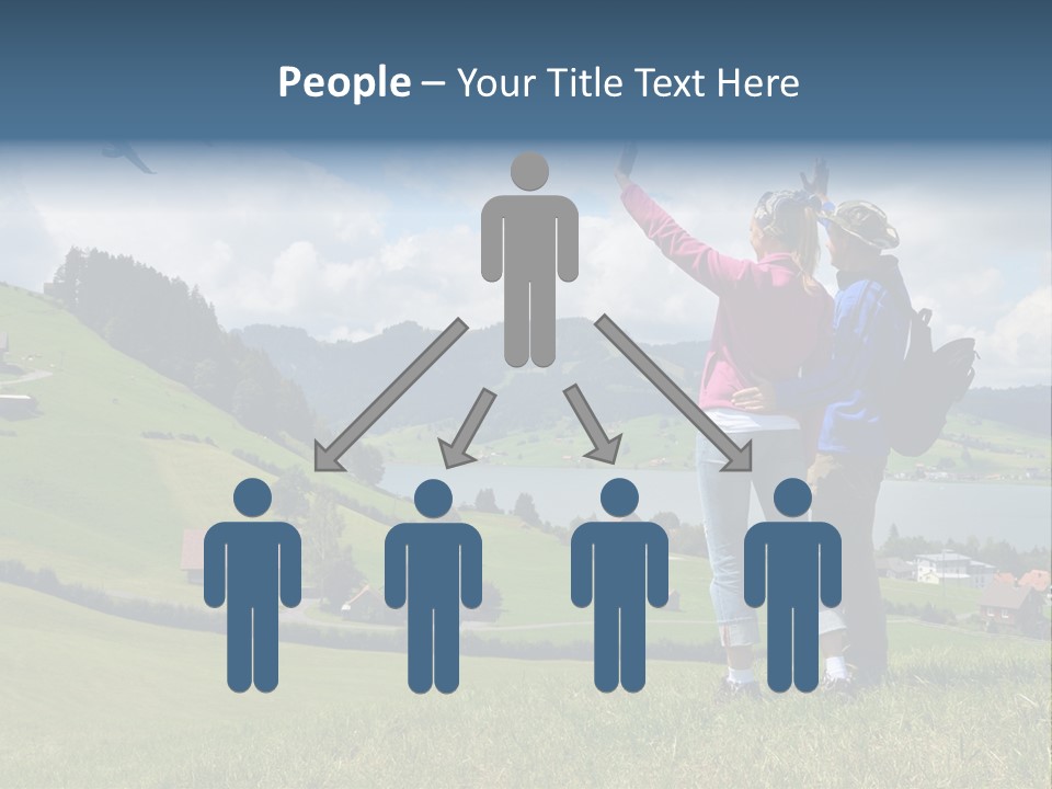 Trekking Hiking People PowerPoint Template