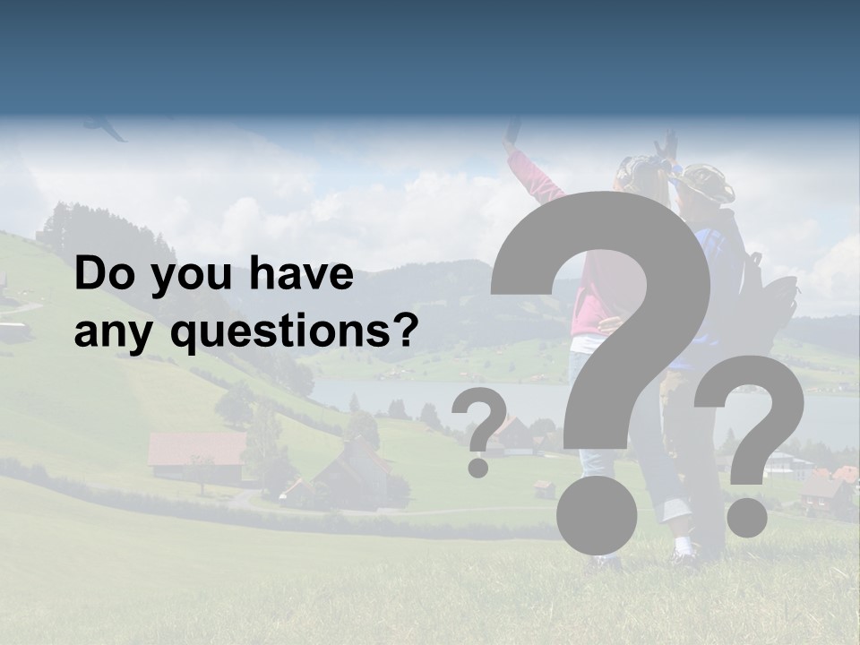 Trekking Hiking People PowerPoint Template