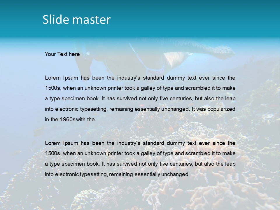 Underwater Clear Sunny PowerPoint Template