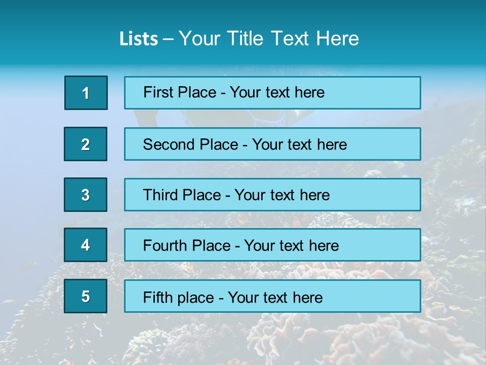 Underwater Clear Sunny PowerPoint Template