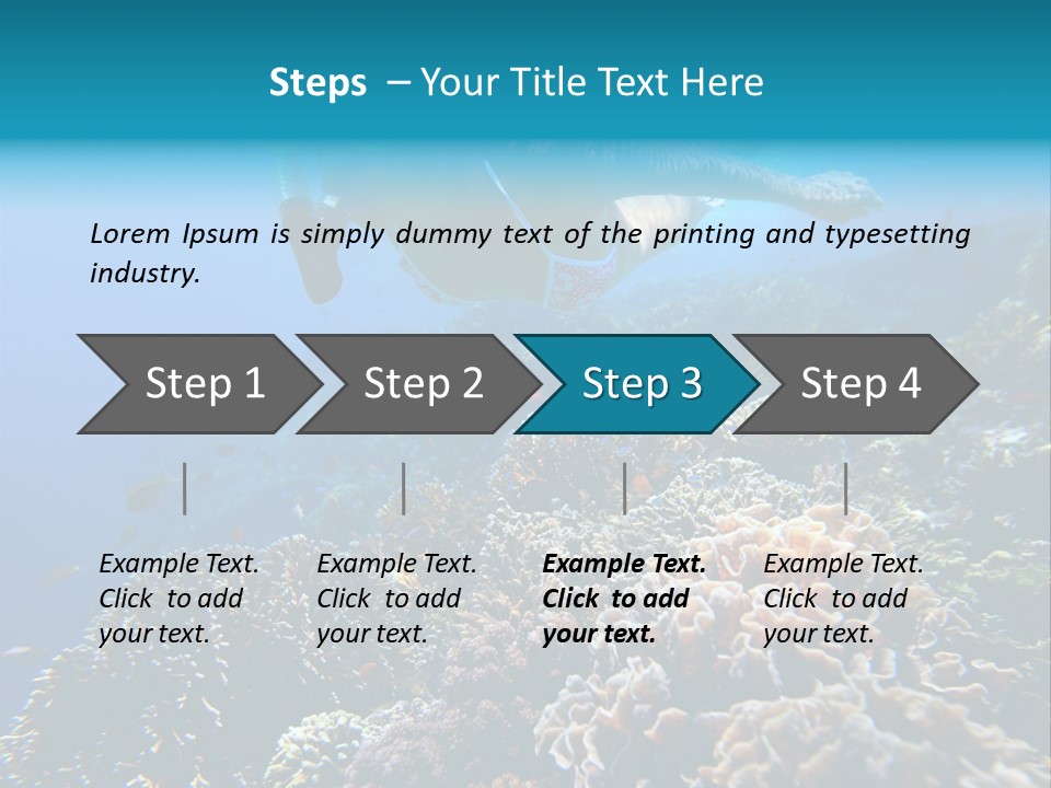 Underwater Clear Sunny PowerPoint Template