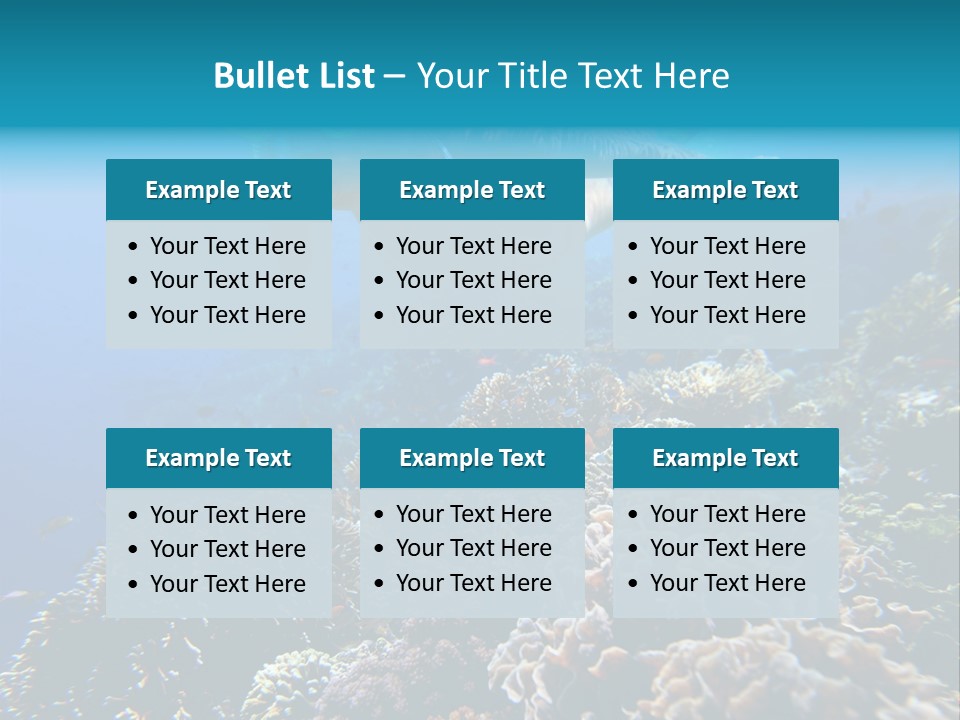 Underwater Clear Sunny PowerPoint Template