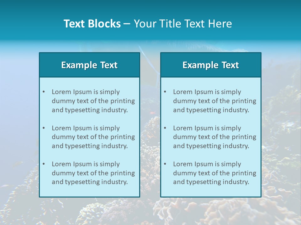 Underwater Clear Sunny PowerPoint Template