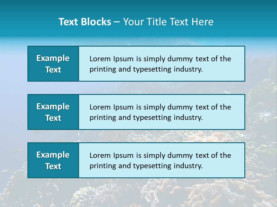 Underwater Clear Sunny PowerPoint Template