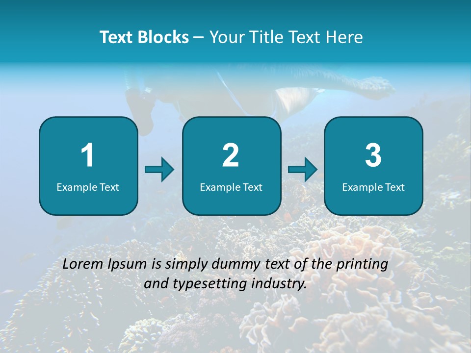 Underwater Clear Sunny PowerPoint Template
