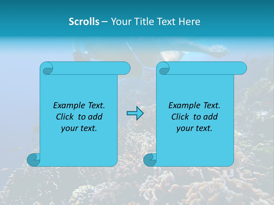Underwater Clear Sunny PowerPoint Template
