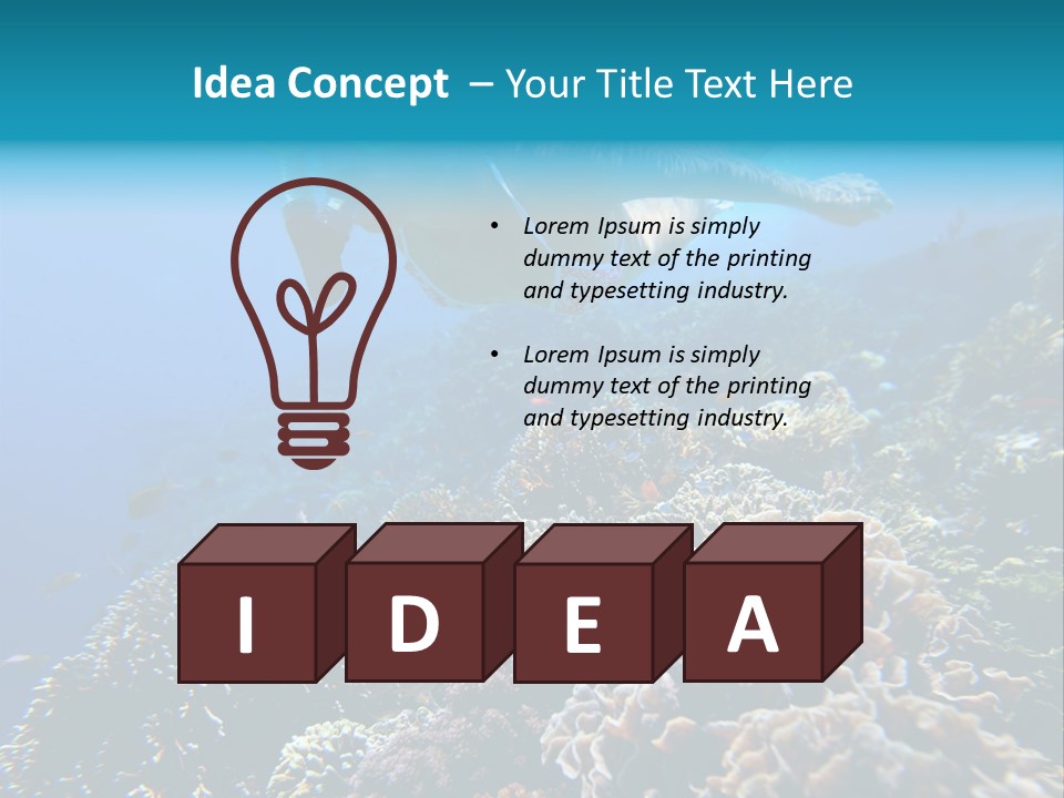 Underwater Clear Sunny PowerPoint Template