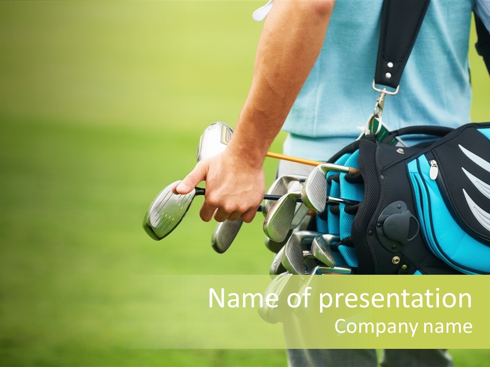 Golf Club Recreation Cropped PowerPoint Template