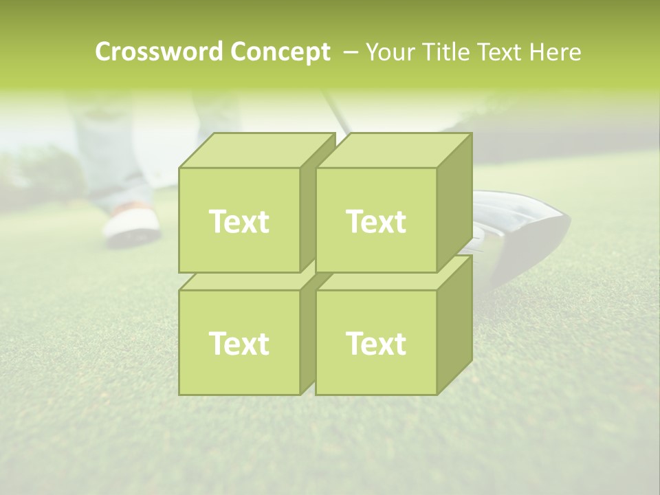 Fairway  Man PowerPoint Template