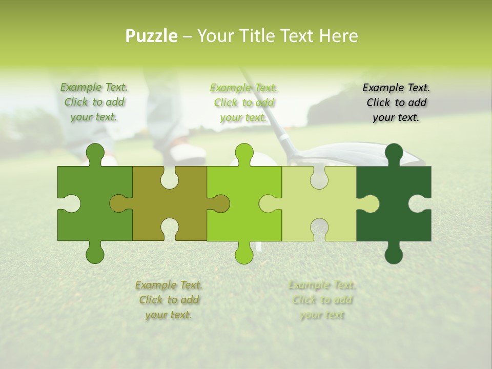 Fairway  Man PowerPoint Template