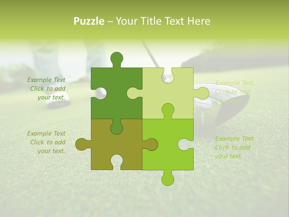 Fairway  Man PowerPoint Template