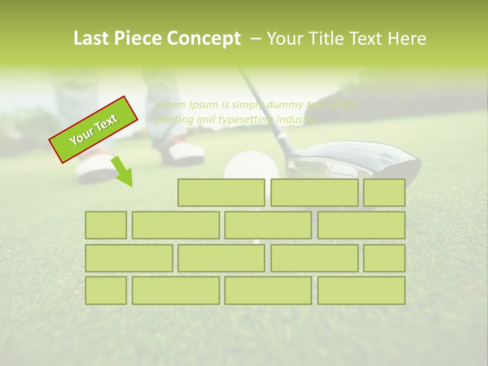 Fairway  Man PowerPoint Template