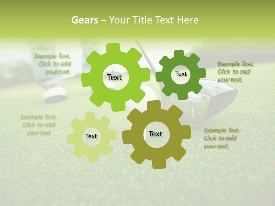 Fairway  Man PowerPoint Template