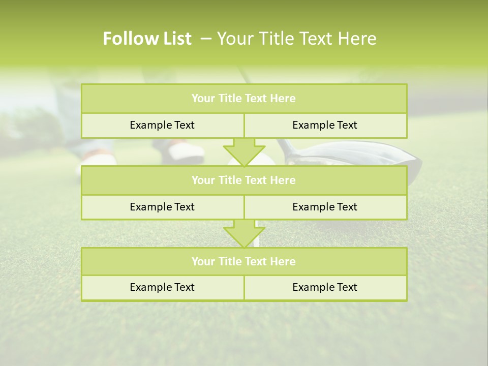 Fairway  Man PowerPoint Template