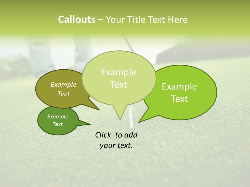 Fairway  Man PowerPoint Template