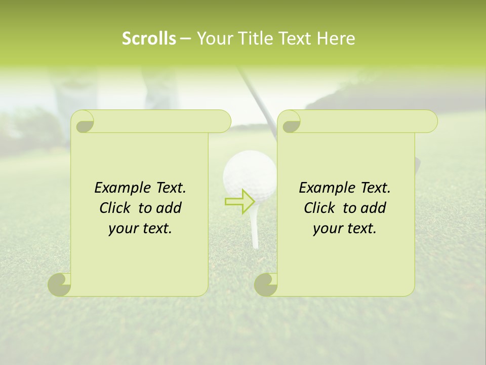 Fairway  Man PowerPoint Template
