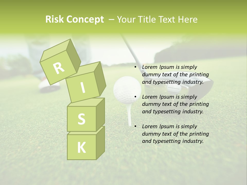 Fairway  Man PowerPoint Template