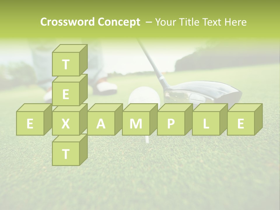 Fairway  Man PowerPoint Template