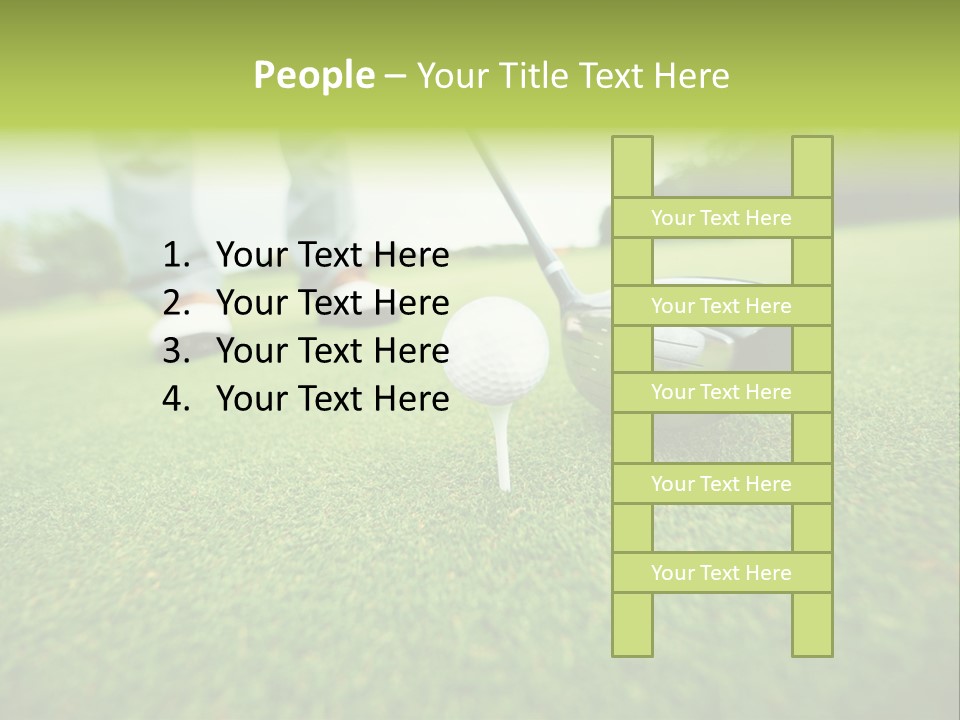 Fairway  Man PowerPoint Template