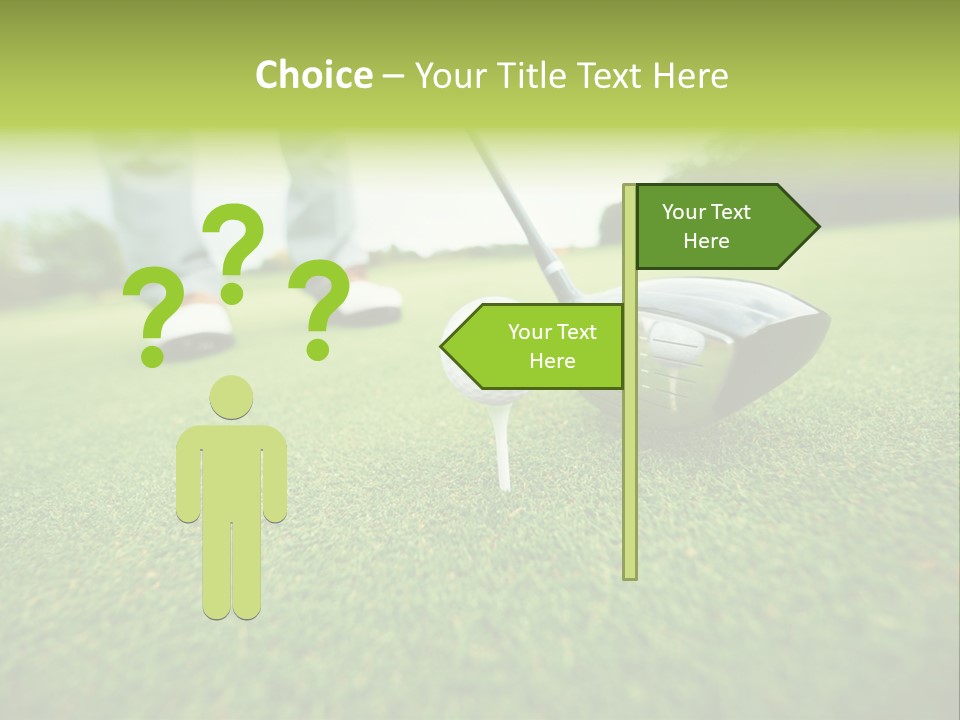 Fairway  Man PowerPoint Template