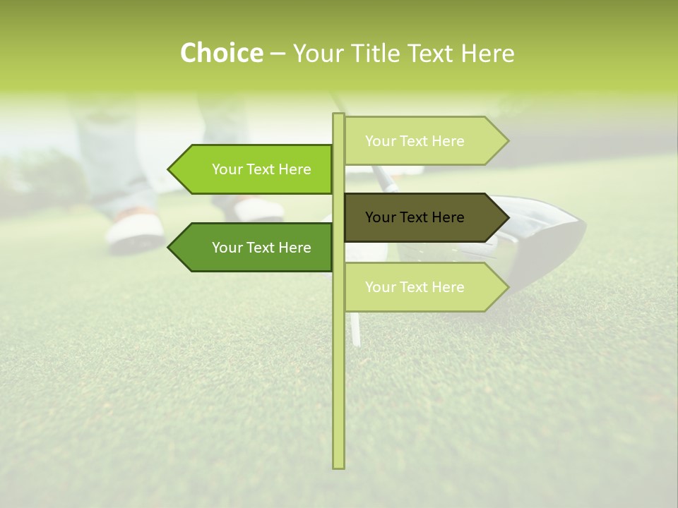 Fairway  Man PowerPoint Template