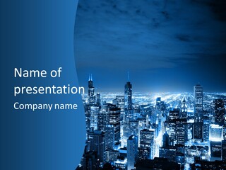 Dusk Lifestyle Place PowerPoint Template