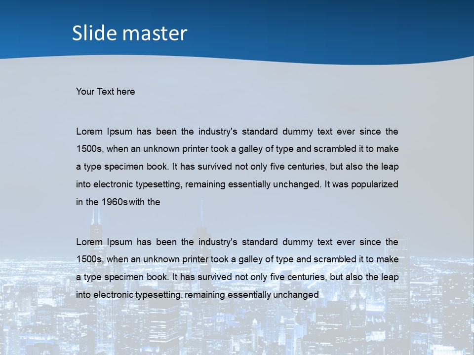 Dusk Lifestyle Place PowerPoint Template