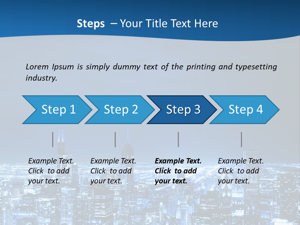 Dusk Lifestyle Place PowerPoint Template