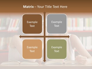 People Library Teenage Girls PowerPoint Template