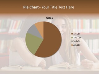 People Library Teenage Girls PowerPoint Template