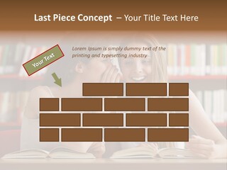 People Library Teenage Girls PowerPoint Template
