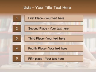 People Library Teenage Girls PowerPoint Template