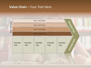 People Library Teenage Girls PowerPoint Template