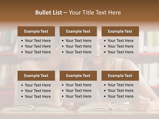People Library Teenage Girls PowerPoint Template
