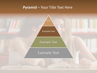 People Library Teenage Girls PowerPoint Template