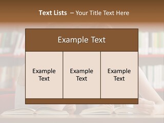 People Library Teenage Girls PowerPoint Template