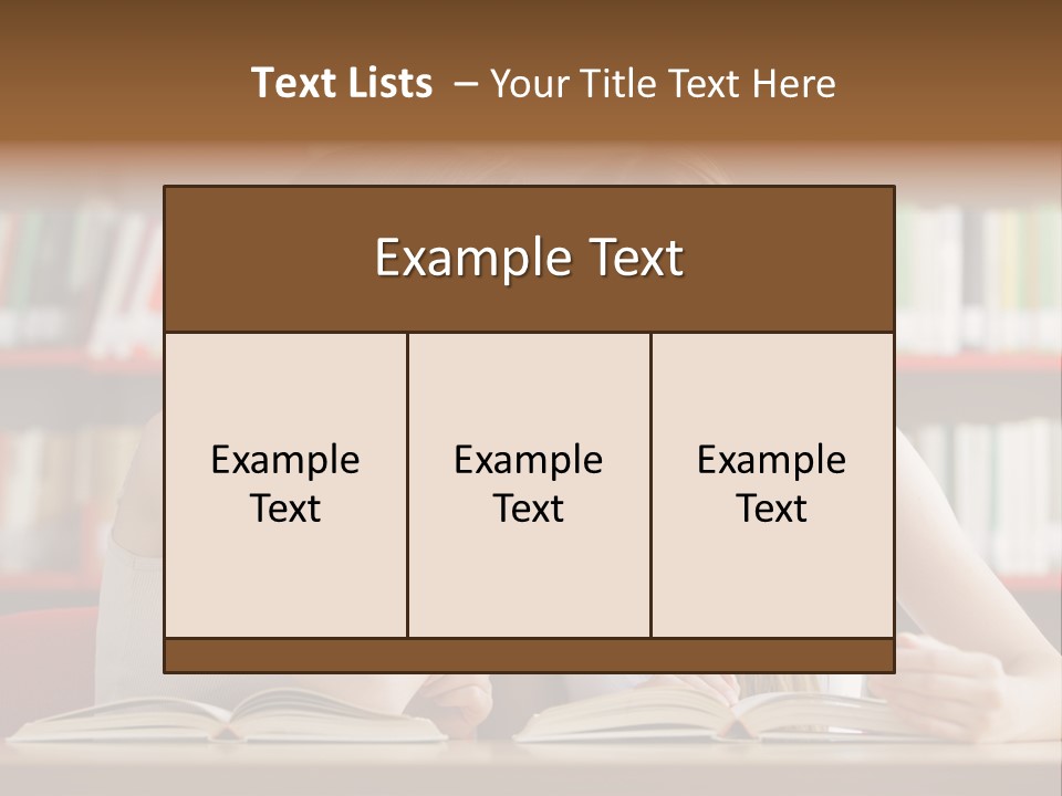 People Library Teenage Girls PowerPoint Template