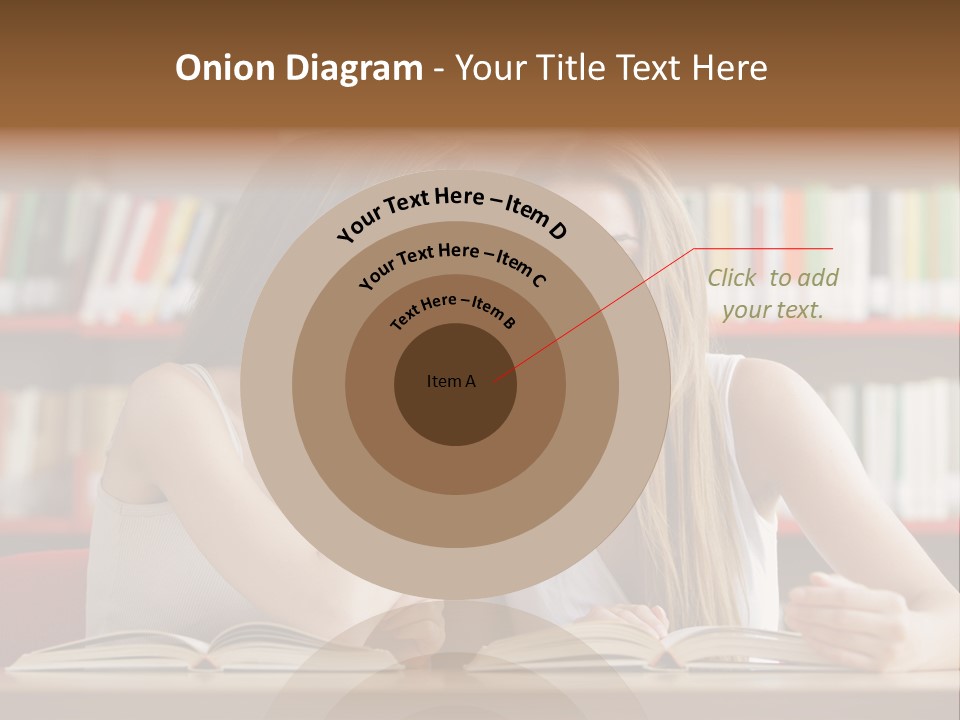 People Library Teenage Girls PowerPoint Template